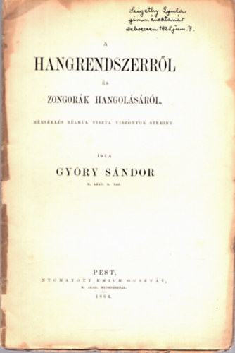 A hangrendszerrl �s zongor�k hangol�s�r�l