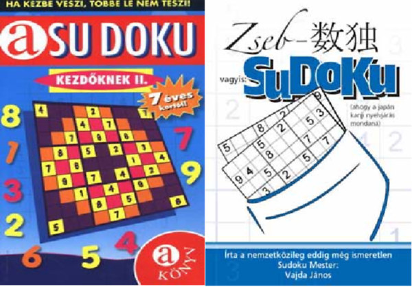 Su Doku kezdknek II.+ Zseb-sudoku (2 knyv )