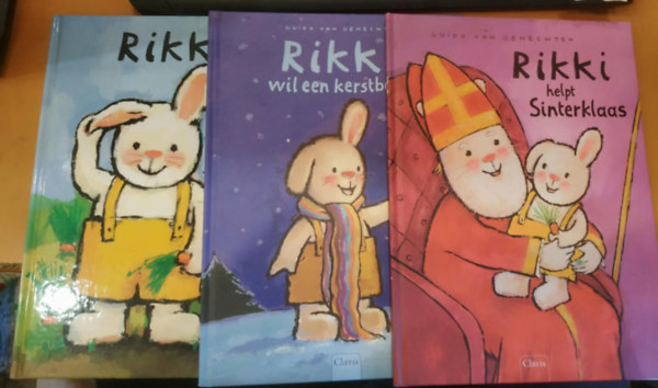 3 db Rikki + Rikki helpt Sinterklaas + Rikki wil een kerstboom