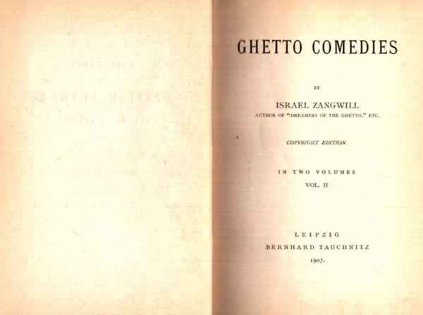 Ghetto comedies II. (1907)