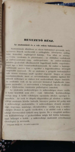 ismeretlen anatómiai könyv