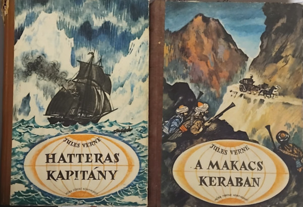 2 db Jules Verne: Hatteras Kapit�ny + A makacs Keraban