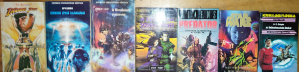 7db sci-fi regny - Steven Spielberg-Harmadik tpus tallkozsok, Donald F. Glut-A Birodalom visszavg, Steve Perry-A frfi, aki sohasem hibz, Damien Forrestal-Aliens vs Predator, Malcolm Webster-A jedi hatalma, stb. (a tbbi r s c