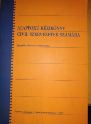 Alapfok kziknyv civil szervezetek szmra