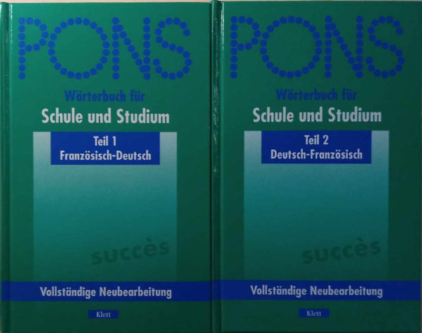 PONS Wrterbuch fr Schule und Studium Teil 1-2 - Franzsisch - Deutsch, Deutsch-Franzsisch,