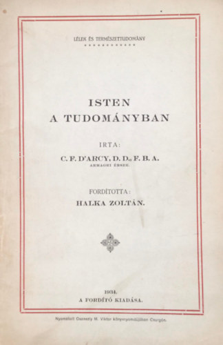 Isten a tudomnyban