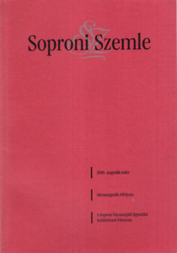 Soproni Szemle 2000. 4. szm