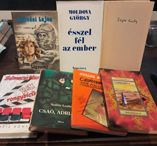 7 db-os szpirodalmi vlogats KNYVMENT AJNLAT: Lgszomj+sszel fl az ember+Szerelemrl bolond jszakn+Pacsirta+Cignyon nem fog az tok+Csa, Adriana!+Kellett nekem rongybicikli