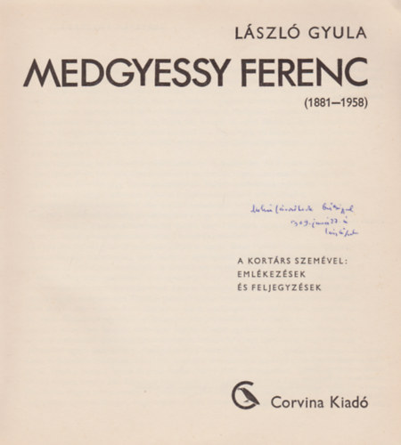 Medgyessy Ferenc (1881-1958) (Dediklt)