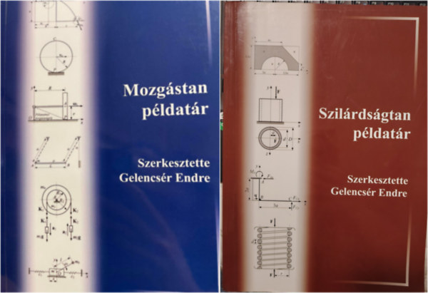Mozgástan példatár+Szilárdságtan példatár - 2 db könyv