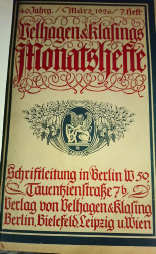 Belhagen&Klasings Monatshefte