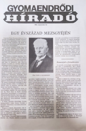 Gyomaendrdi Hrad- 1982. szeptember