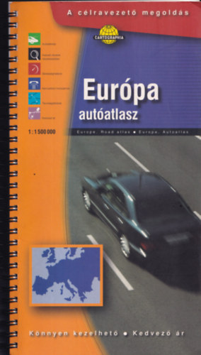 Eurpa autatlasz 1:1 500 000