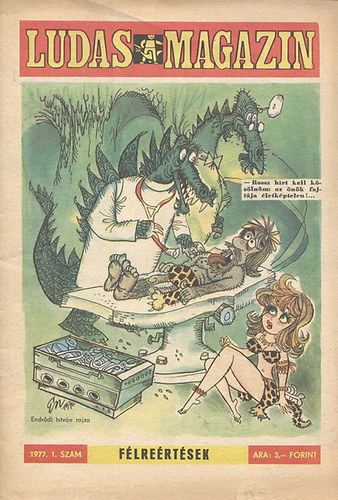 Ludas Magazin 1977/1-12. (12 db. lapsz�monk�nt, teljes �vfolyam + �vk�nyv)