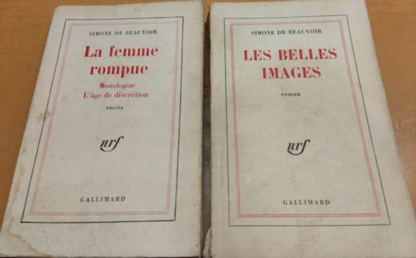 Simone de Beauvior - 2 db Simone de Beauvoir: La femme rompue: Monologue L'age de discrtion + Les Belles images