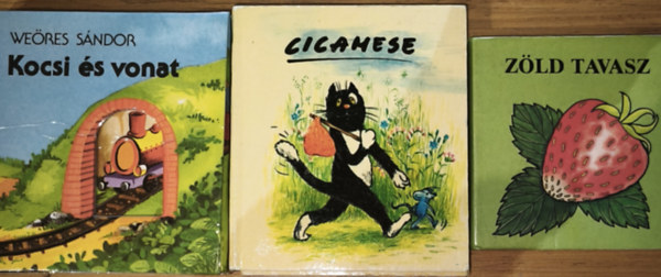 3db lapoz kisgyermekek szmra - Cicamese, Zld tavasz, Weres Sndor-Kocsi s vonat