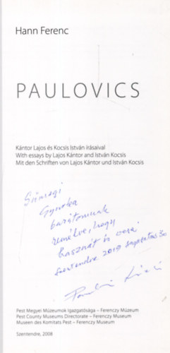 Hann Ferenc - Paulovics Lszl