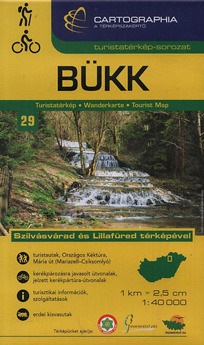 Bkk turistatrkp (Cartographia turistatrkp-sorozat 29.) - Szilvsvrad  trkpvel (kerkprozsra javasolt tvonalakkal is)