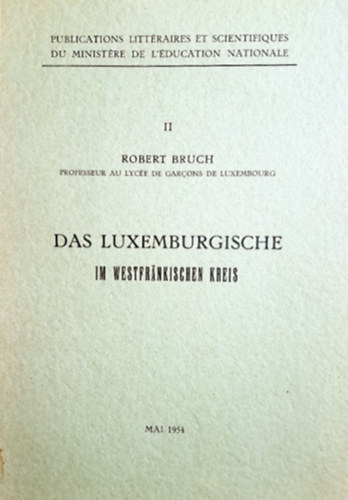 Das Luxemburgische im Westfrnkischen Kreis