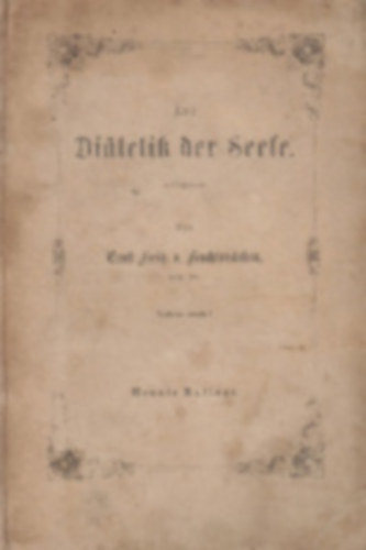 Zur Di�tetik der Seele