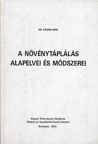 Kdr Imre - A nvnytplls alapelvei s mdszerei