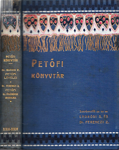 Petfi levelei - Petfi eltnsnek irodalma