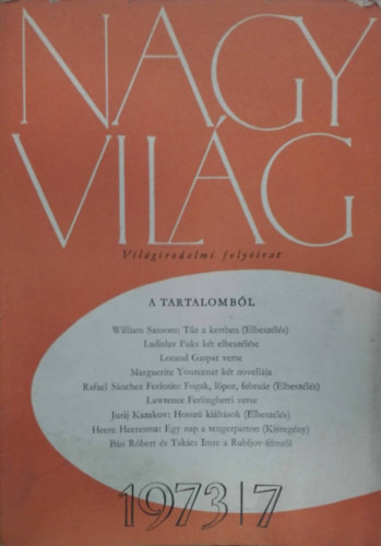 Nagy vilg 1973/7 - Vilgirodalmi folyirat