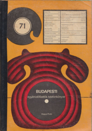 Budapesti egyni elfizetk telefonknyve 1971