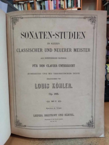 Leipzig - 11 db kotta egybektve - Sonaten-Studies in stzen Classischer und neuer meister