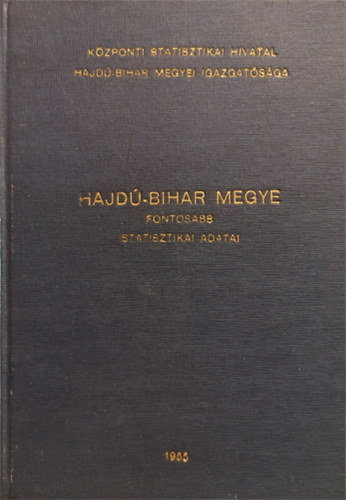 (Hajd-Bihar megye fontosabb statisztikai adatai) - Statisztikai vknyv II. vfolyam 1955. v