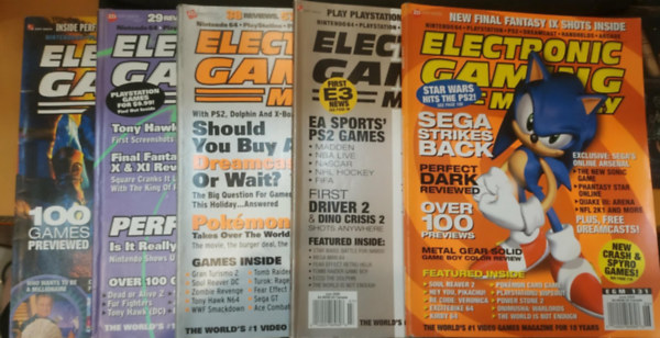 5 db Electronic Gaming Monthly (szórványszámok)