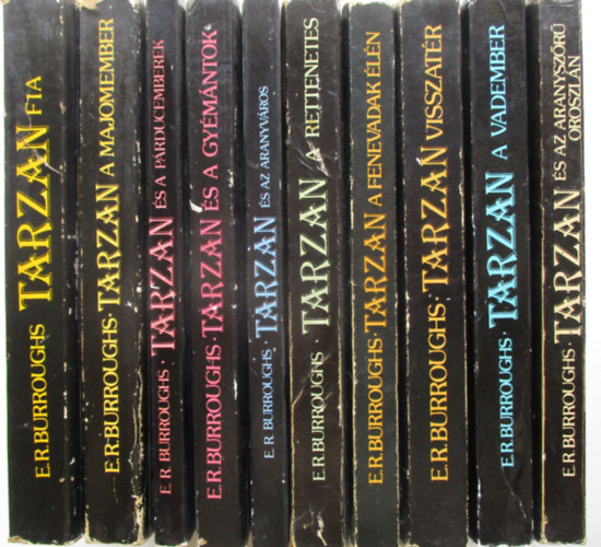 10 db TARZAN (Fia, A  majomember, s a prducemberek, s a gymntok, s az aranyvros, A rettenetes, A fenevadak ln, Visszatr, A vadember, s az aranyszr oroszln)