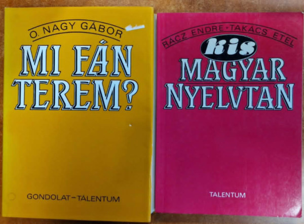 2 db k�nyv: Mi f�n terem?; Kis magyar nyelvtan