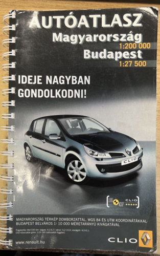 Autatlasz Magyarorszg 1: 200 000, Budapest 1: 27 500