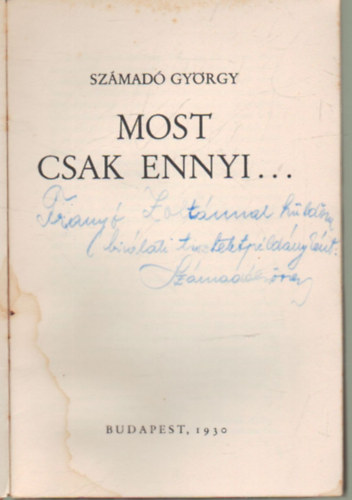 Most csak ennyi