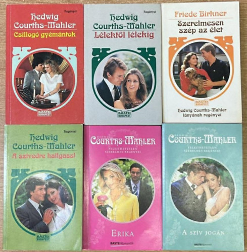 6 darab romantikus reg�ny: Csillog� gy�m�ntok - L�lekt�l l�lekig - Szerelmesen sz�p az �let - A sz�vedre hallgass! - Erika - A sz�v jog�n