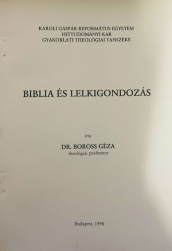 Biblia s lelkigondozs