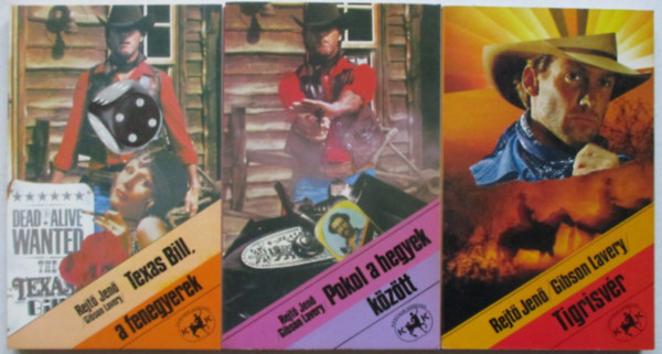 3 db. kalandreg�ny - Pokol a hegyek k�z�tt + Tigrisv�r + Texas Bill, a fenegyerek