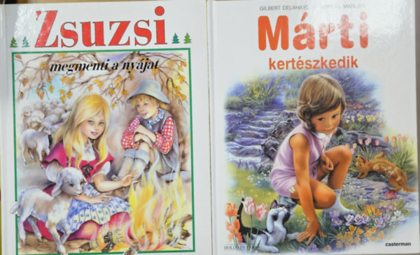 2 db meseknyv:   Mrti kertszkedik + Zsuzsi megmenti a nyjat