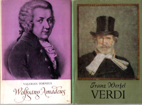 4 db Zenetrtneti letrajz: Verdi, Wolfgang Amadeus, Bernstein Story, Atkletes karmester