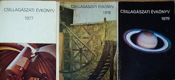 3db Csillagszati vknyv - 1977., 1978., 1979.