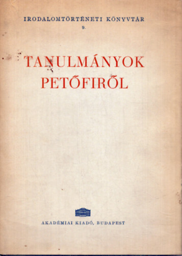 Tanulm�nyok Pet�fir�l