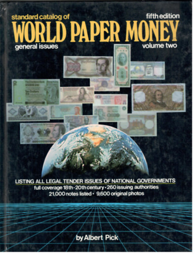 Albert Pick - Standard Catalog Of World Paper Money