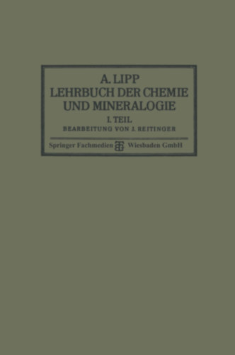 Dr. A. Lipp - Lehrbuch der Chemie und Mineralogie (Kmia s svnytan tanknyv) nmet nyelven