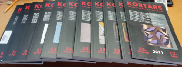 Kortrs - Irodalmi s kritikai folyirat 55.  teljes vfolyam 2011 1-12.(11 lapszm)