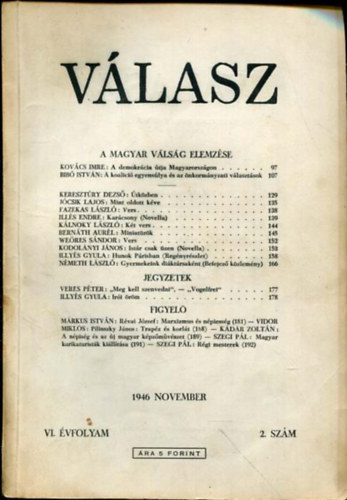 Vlasz VI. vf. 2. szm 1946 November