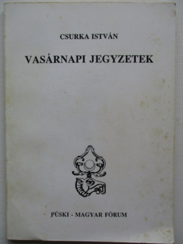 Vas�rnapi jegyzetek