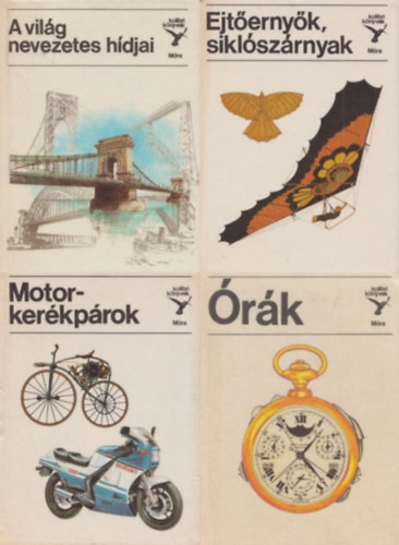 4 db a Kolibri knyvek sorozatbl: A vilg nevezetes hdjai + Motorkerkprok + rk + Ejternyk, siklszrnyak