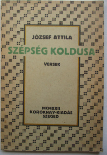 Sz�ps�g koldusa - Versek (Hasonm�s kiad�s)