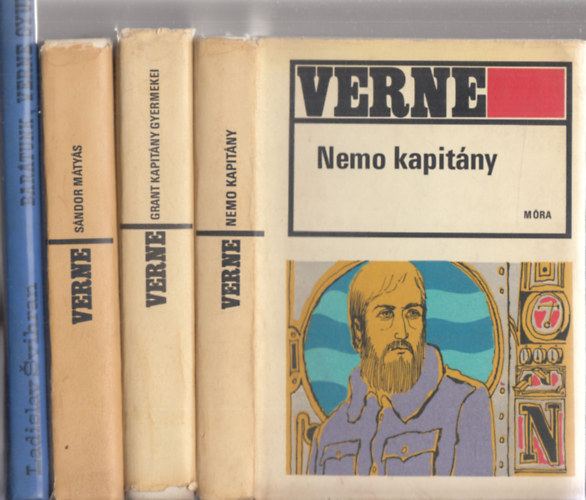 4db. Verne ktet: Sndor Mtys + Grant kapitny gyermekei + Nemo kapitny + Bartunk, Verne Gyula